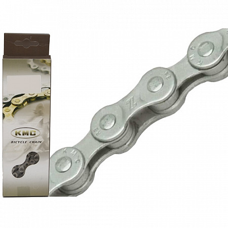 На картинке изображен Цепь KMC Z8 8 скоростей 1/2"x3/32"Х114 silver ZTB10790 Цепь KMC Z8 8 скоростей 1/2"x3/32"Х114 silver ZTB10790