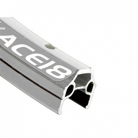 На картинке изображен Обод Alexrims 20"17мм 20Н, двойной, CSW, SSE, индикатор износа, silver ACE18 Обод Alexrims 20"17мм 20Н, двойной, CSW, SSE, индикатор износа, silver ACE18