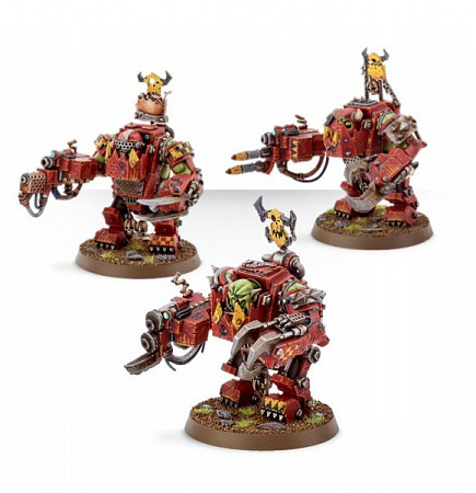 На картинке изображен Фигурки Games Workshop Warhammer: Ork Meganobz 50-08 Фигурки Games Workshop Warhammer: Ork Meganobz 50-08