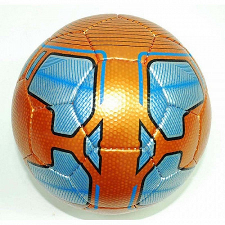 На картинке изображен Мяч футбольный Zez Sport 0058 orange/blue Мяч футбольный Zez Sport 0058 orange/blue