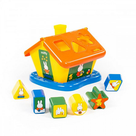 Логический домик Полесье Миффи с 6 кубиками 64288