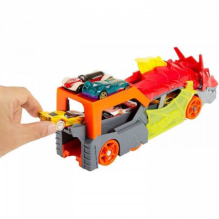 Игровой набор Hot Wheels Разъярённый дракон с хранилищем для машинок (GTK42)