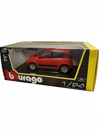 На картинке изображен Машинка Bburago 1:24 Fiat Nuova Panda (18-22123) red Машинка Bburago 1:24 Fiat Nuova Panda (18-22123) red