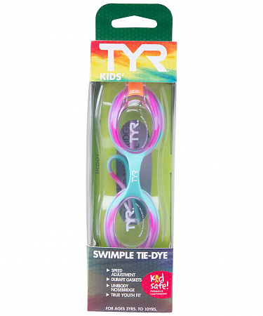 Очки для плавания TYR Kids Swimple Tie Dye LGSWTD/169 pink