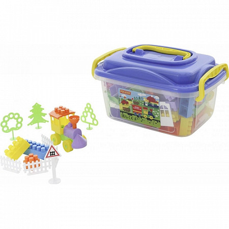 Конструктор Полесье Строитель 138шт ЮП 56207