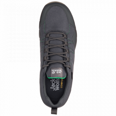 Полуботинки мужские Jack Wolfskin Maze Texapore Low M dark steel / green