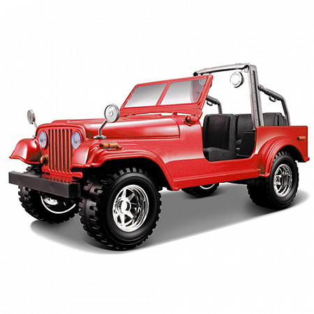Машинка Bburago 1:24 Jeep Wrangler (18-22033) red
