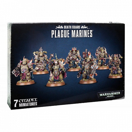 На картинке изображен Фигурки Games Workshop Warhammer: Death Guard Plague Marines Фигурки Games Workshop Warhammer: Death Guard Plague Marines