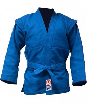 На картинке изображен Куртка для самбо Green Hill JS-303 Blue Куртка для самбо Green Hill JS-303 Blue