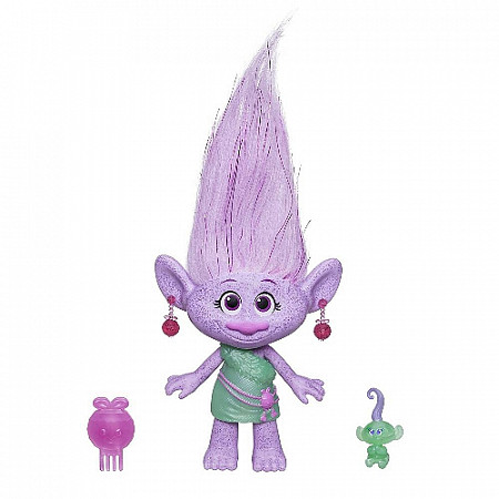 Игровой набор Trolls Тролли c заколочками для волос (E0144) purple