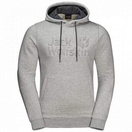 Пуловер мужский Jack Wolfskin Winter Logo Hoody M grey heather