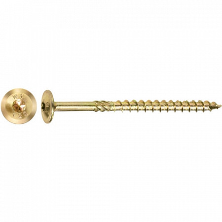 На картинке изображен Шуруп конструкционный Starfix 6.0х80 с прессшайбой Torx 100 шт WKCP-06080 Шуруп конструкционный Starfix 6.0х80 с прессшайбой Torx 100 шт WKCP-06080