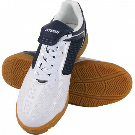Бутсы футбольные Atemi Indoor white/blue SD803 