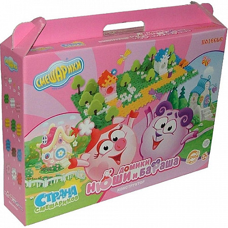 Конструктор Полесье Смешарики Домики Нюши и Бараша 9332