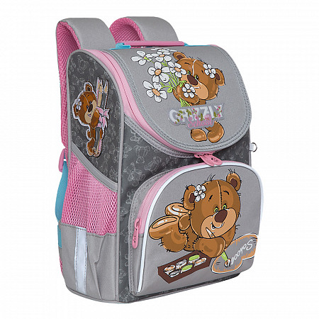 Рюкзак школьный GRIZZLY RAm-084-6 /3 grey