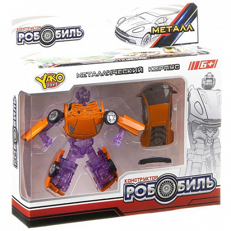 Конструктор YAKO Робомобиль M6479 orange/violet
