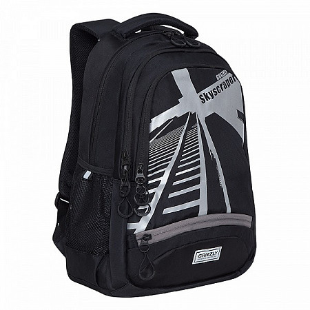 Рюкзак школьный GRIZZLY RU-137-2 /2 black/grey