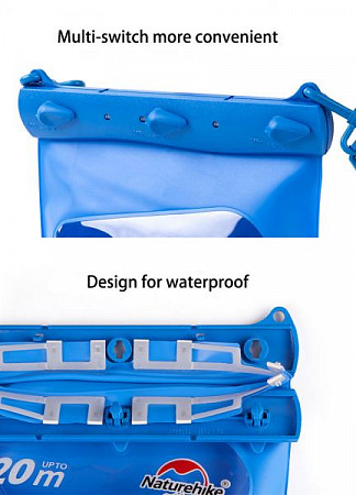 На картинке изображен Гермоупаковка Naturehike 20 Meters Under Water M Orange Гермоупаковка Naturehike 20 Meters Under Water M Orange
