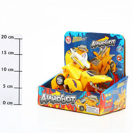 На картинке изображен Диноробот на батарейках ZYE-E0092 yellow Диноробот на батарейках ZYE-E0092 yellow