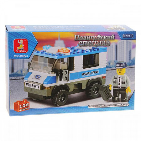 Конструктор Sluban Полицейский спецназ M38-B0273