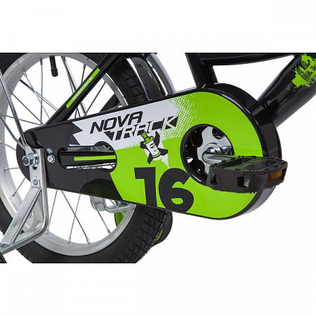 Велосипед Novatrack Urban 16" (2019) Black/Green 163URBAN.BK9
