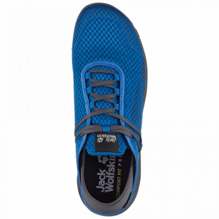На картинке изображен Полуботинки мужские Jack Wolfskin Seven Wonders Packer Low M electric blue Полуботинки мужские Jack Wolfskin Seven Wonders Packer Low M electric blue