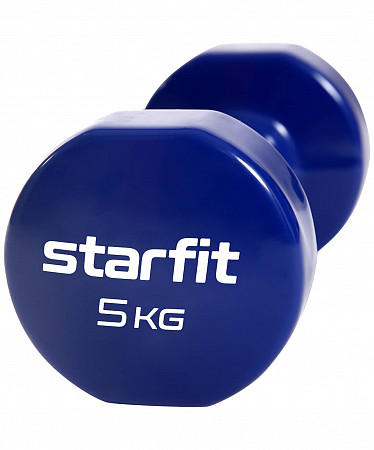 Набор гантелей виниловых Starfit Core DB-101 5 кг dark blue