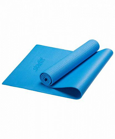 Гимнастический коврик для йоги, фитнеса Starfit FM-101 PVC blue (173x61x0,8)