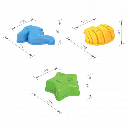Набор Нордпласт для песка №65 431778 green