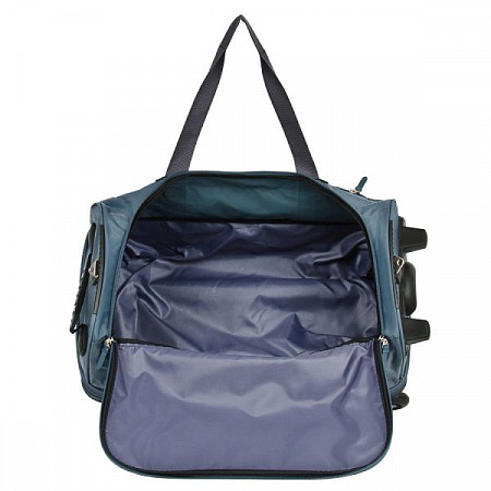 На картинке изображен Дорожная сумка Rion А242 grey/blue Дорожная сумка Rion А242 grey/blue