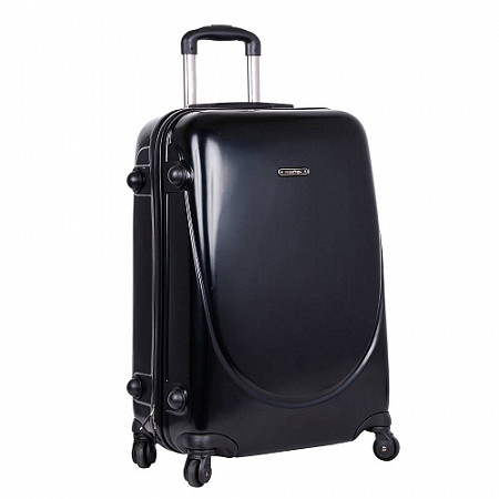 На картинке изображен Чемодан малый Polar Р1053 20" 3-ой black Чемодан малый Polar Р1053 20" 3-ой black