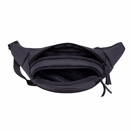 На картинке изображен Поясная сумка GRIZZLY MM-911-31 /1 black Поясная сумка GRIZZLY MM-911-31 /1 black