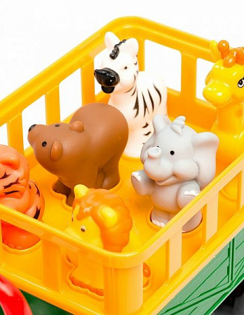 Машинка Kiddieland Трактор Сафари с прицепом 029652