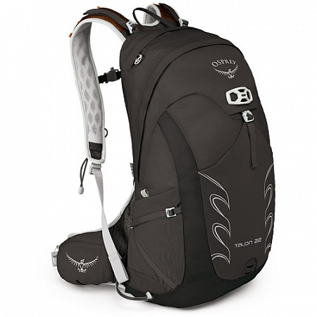 На картинке изображен Рюкзак универсальный Osprey Talon 22 S-M Black Рюкзак универсальный Osprey Talon 22 S-M Black