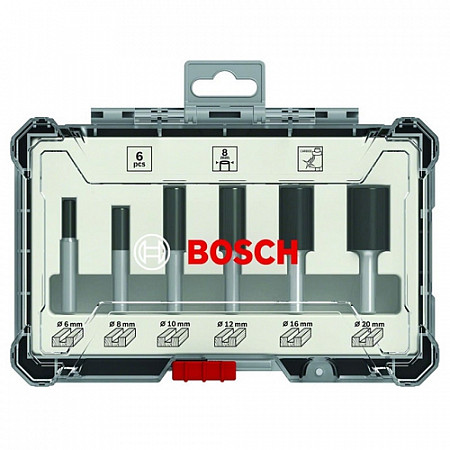 Набор пазовых фрез Bosch 8 мм 6 шт 2607017466