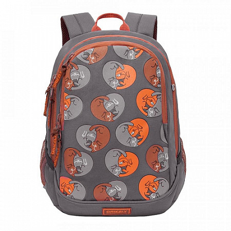 Рюкзак школьный GRIZZLY RD-041-3 /4 grey