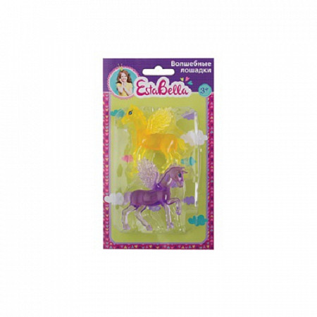 Игровой набор EstaBella Волшебные лошадки 62591 yellow/purple