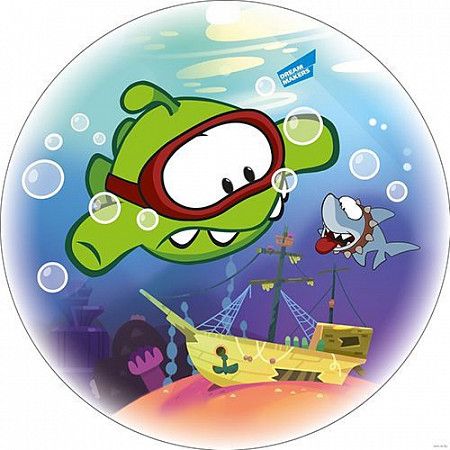 Мяч Dream Makers CUT THE ROPE "Ам Ням и акула", 23 см 2616