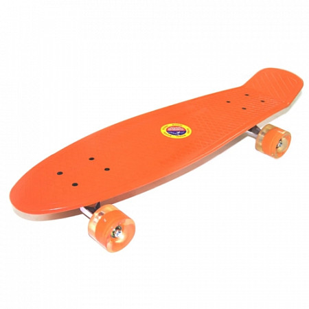 Penny board (пенни борд) Favorit со светящимися колесами M2201-L orange
