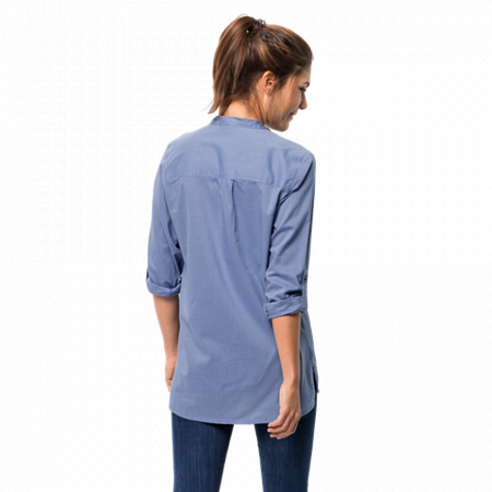Рубашка женская Jack Wolfskin Indian Springs Shirt Women dusk blue stripes