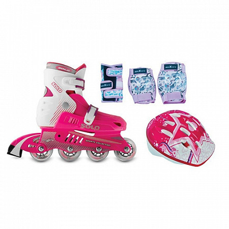 Роликовые коньки Спортивная коллекция Combo Solo pink