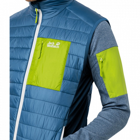 Ветрозащитный утепленный жилет мужской Jack Wolfskin Routeburn Vest M indigo blue