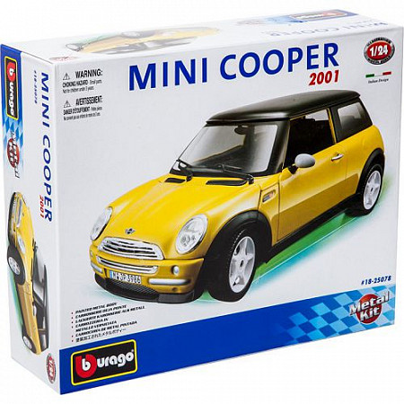 Сборная модель автомобиля Bburago 1:24 Mini Cooper (18-25078)