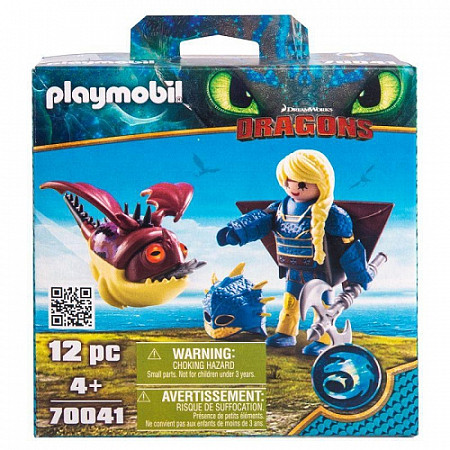 Конструктор Playmobil Драконы III: Астрид в летном костюме с Объедалой 70041