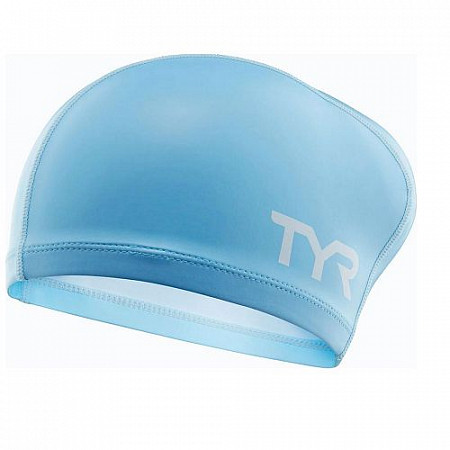 Шапочка для плавания TYR Long Hair Silicone Comfort Swim Cap LSCCAPLH/450 Blue