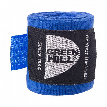Бинт боксерский Green Hill 3,5 м BP-6232c blue