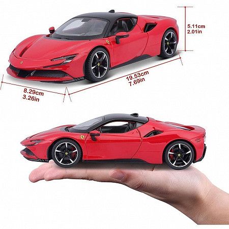 Коллекционная машина Bburago 1:24 Ferrari SF90 Stradale (18-26028) red