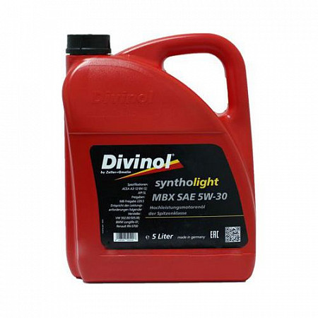 Масло моторное четырехтактное синтетическое Divinol Syntolight SAE 5W-30 5 л 49210-K007