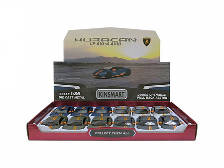 На картинке изображен Модель автомобиля Kinsmart Lamborghini Huracan LP610-4 Aviomatte KT5401W Модель автомобиля Kinsmart Lamborghini Huracan LP610-4 Aviomatte KT5401W