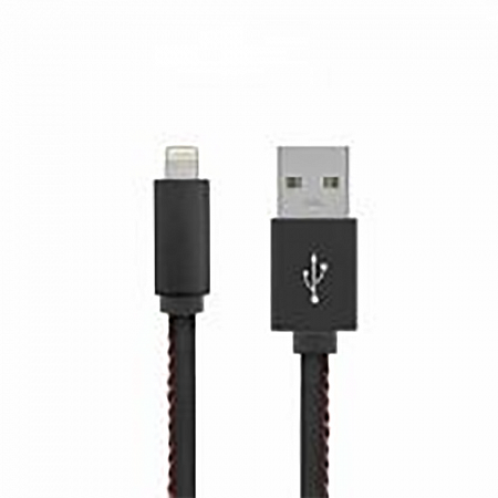 USB кабель Rexant для iPhone 5/6/7/8/X в армированной оплетке black 18-7032-9